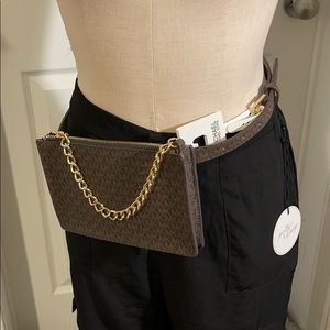 pull chain belt bag